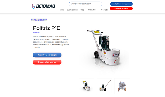 Politiz P1E para polimento e tratamento de pisos