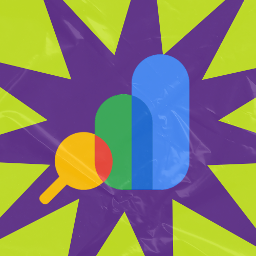 Ilustração do Google Search Console com gráficos e lupa de pesquisa
